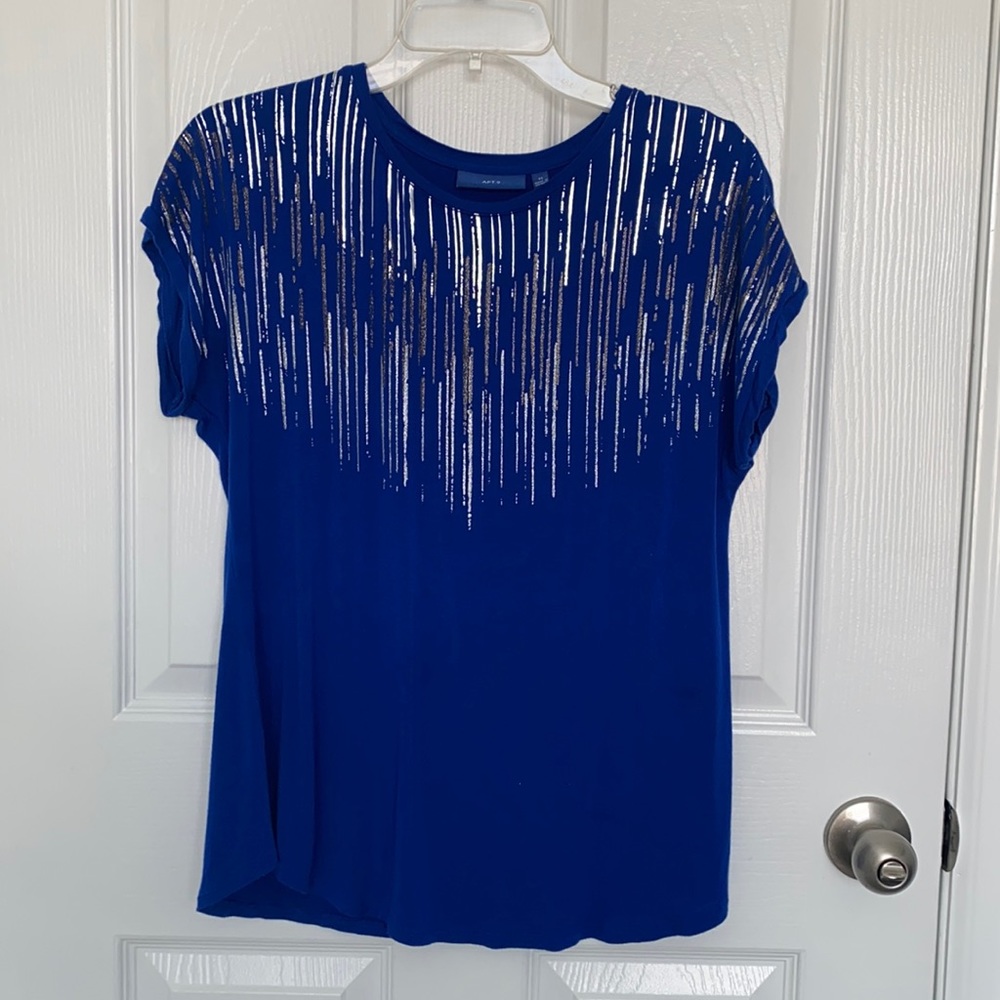 Apt 9 royal blue top